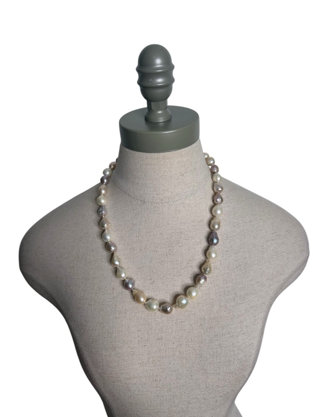 Lucas Lameth LUC 925 CN Sterling Silver
Baroque Pearl Chunky Women’s Necklace - Picture 3 of 8